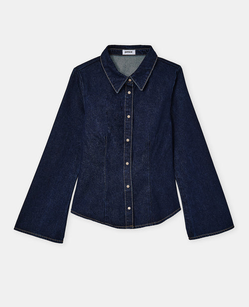 Chemise en jean stretch avec manches flare - PIMKIE - 4