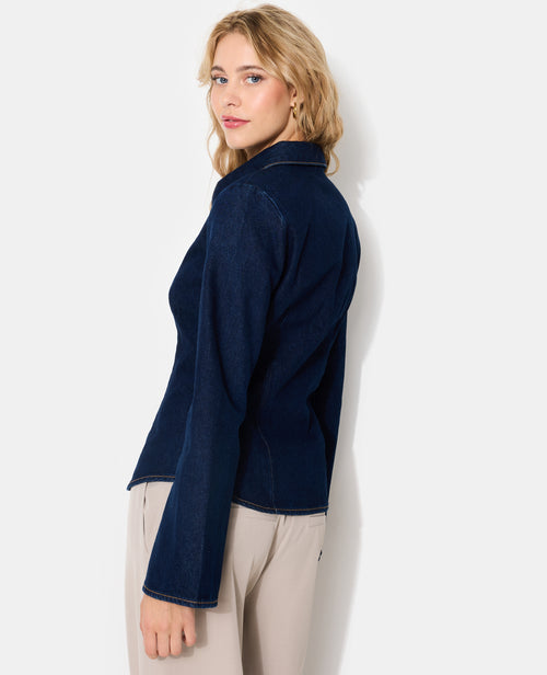 Chemise en jean stretch avec manches flare - PIMKIE - 7