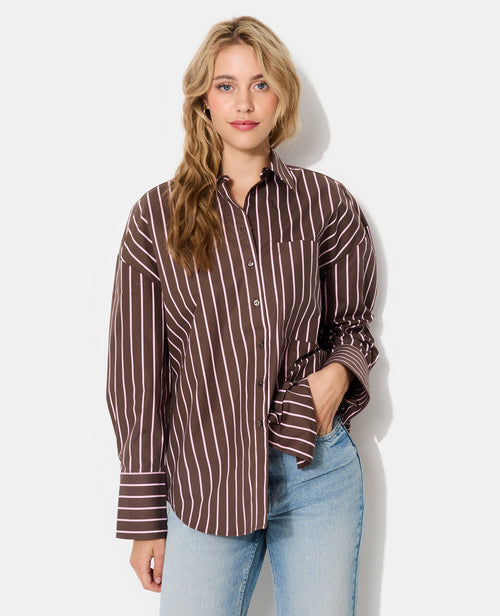 Chemise oversize avec poche motif rayures - PIMKIE - 1