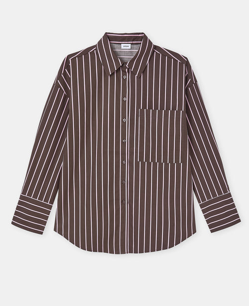 Chemise oversize avec poche motif rayures - PIMKIE - 4