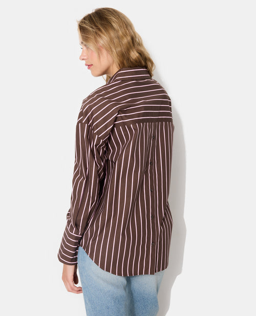 Chemise oversize avec poche motif rayures - PIMKIE - 6