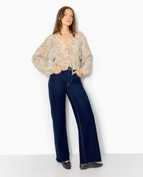 Blouse manches longues motif cachemire - PIMKIE - 3