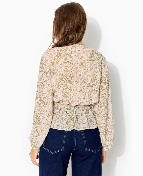 Blouse manches longues motif cachemire - PIMKIE - 6