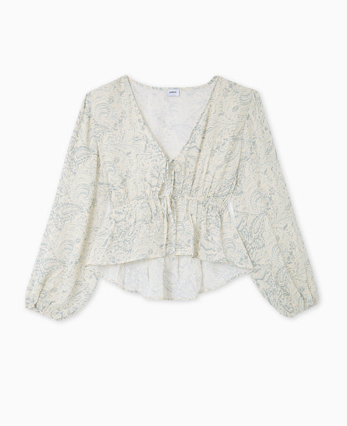 Blouse manches longues motif cachemire - PIMKIE - 4