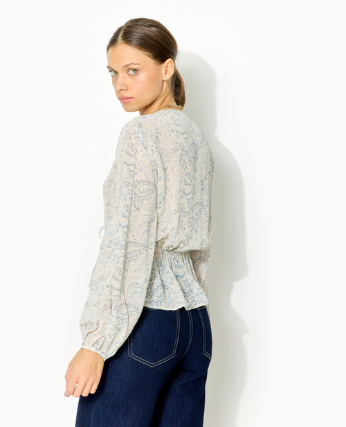 Blouse manches longues motif cachemire - PIMKIE - 6