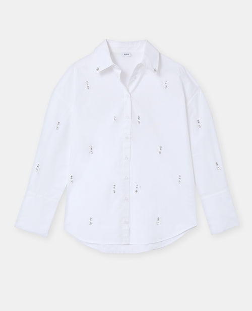 Chemise oversize avec strass devant - PIMKIE - 4
