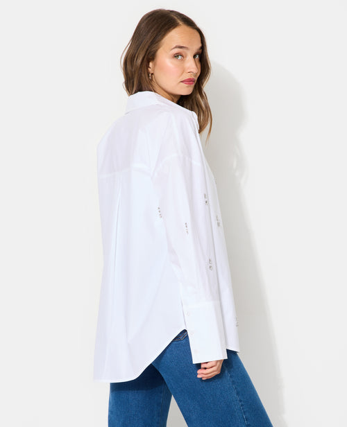 Chemise oversize avec strass devant - PIMKIE - 6