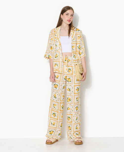 Chemise manches courtes motif citrons - PIMKIE - 3