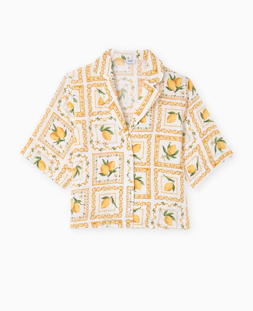 Chemise manches courtes motif citrons - PIMKIE - 4