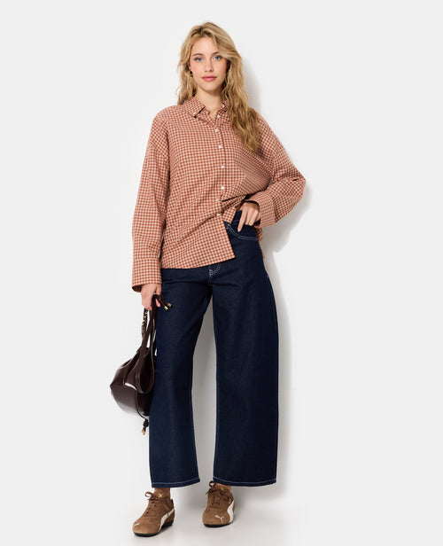 Chemise oversize motif carreaux - PIMKIE - 5