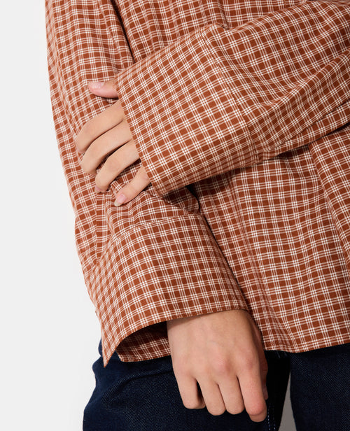 Chemise oversize motif carreaux - PIMKIE - 8