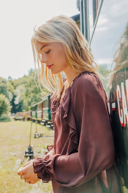 Blouse en voile avec volants et manches ballons - PIMKIE - 2