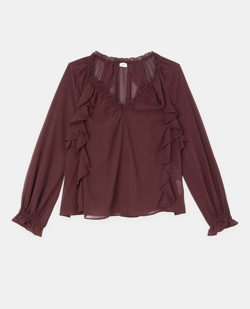 Blouse en voile avec volants et manches ballons - PIMKIE - 4