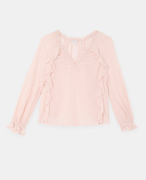 Blouse en voile avec volants et manches ballons - PIMKIE - 4