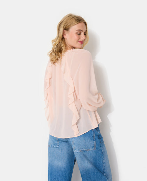 Blouse en voile avec volants et manches ballons - PIMKIE - 6