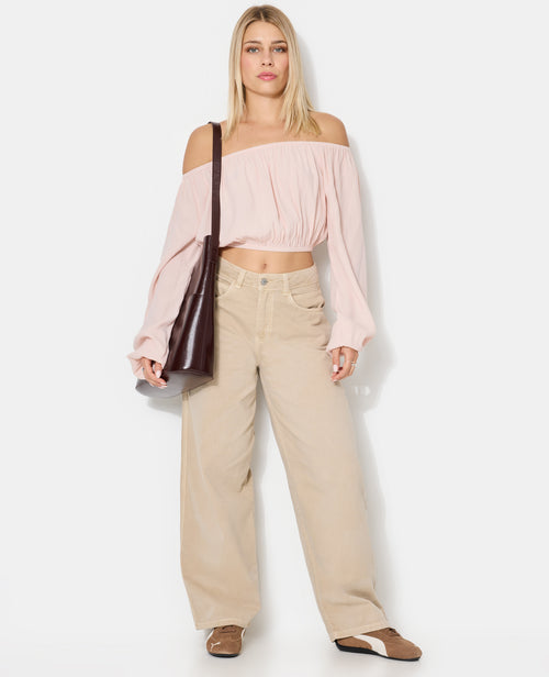 Blouse courte encolure Bardot - PIMKIE - 3