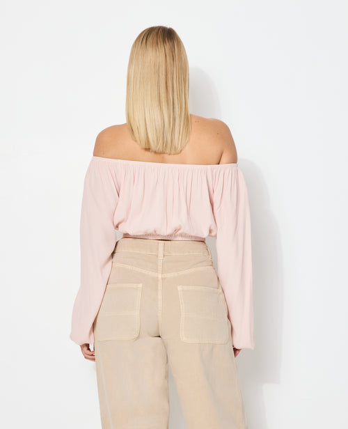 Blouse courte encolure Bardot - PIMKIE - 6