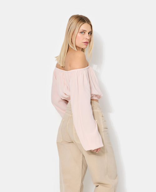 Blouse courte encolure Bardot - PIMKIE - 7