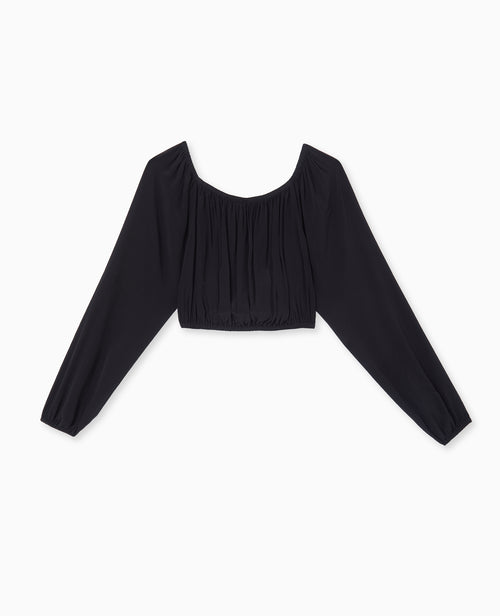 Blouse courte encolure Bardot - PIMKIE - 4