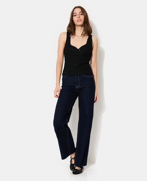 Top en tweed avec sequins - PIMKIE - 2