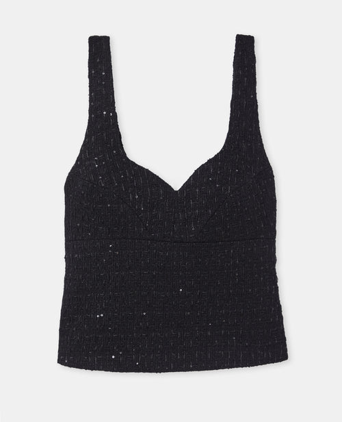 Top en tweed avec sequins - PIMKIE - 4