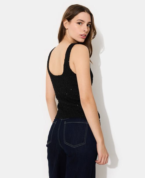 Top en tweed avec sequins - PIMKIE - 6