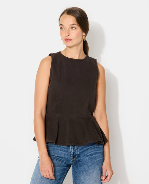 Top peplum en jean - PIMKIE - 1