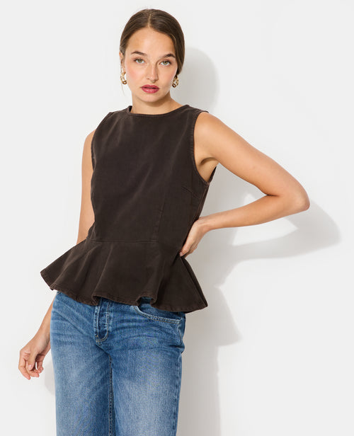 Top peplum en jean - PIMKIE - 5