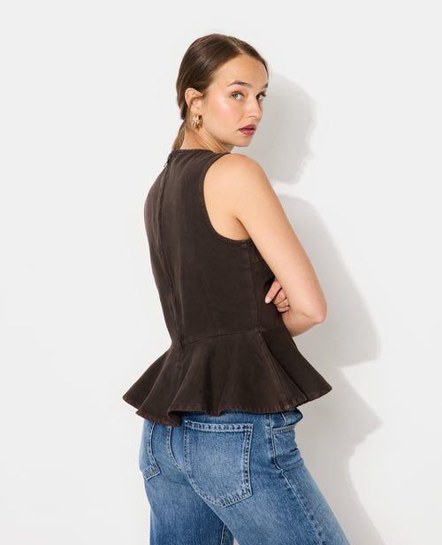Top peplum en jean - PIMKIE - 6