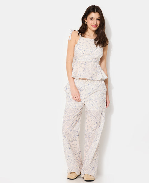 Top peplum motif fleurs et bandana - PIMKIE - 7