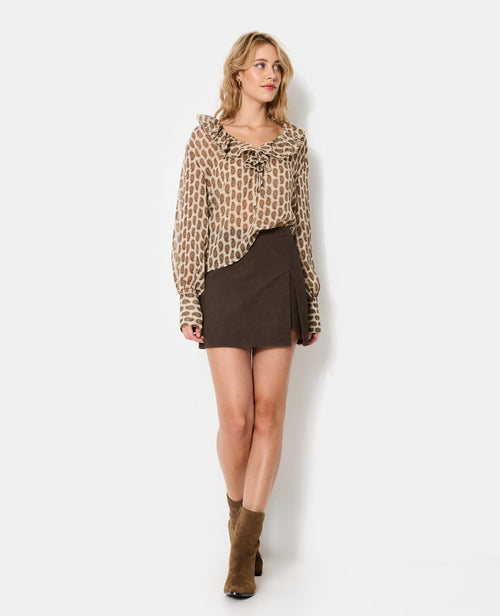 Blouse en voile avec volants motif cachemire - PIMKIE - 3