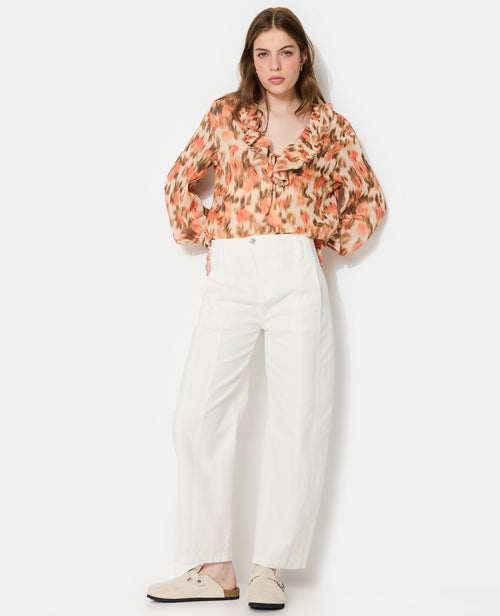 Blouse en voile avec motifs fleurs floues - PIMKIE - 3