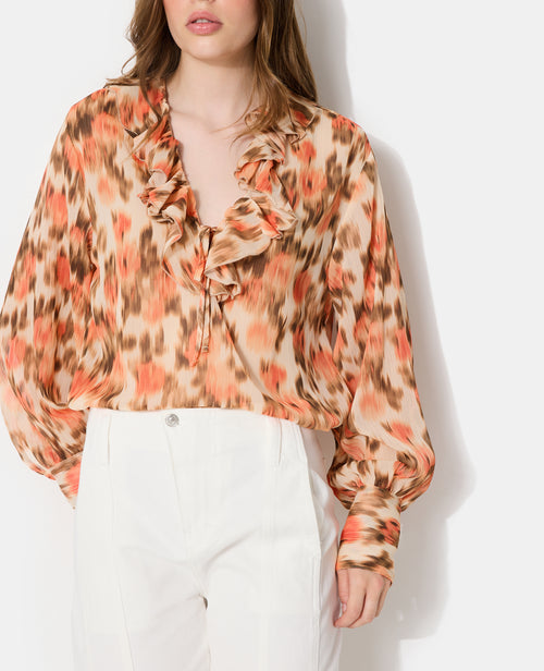 Blouse en voile avec motifs fleurs floues - PIMKIE - 7