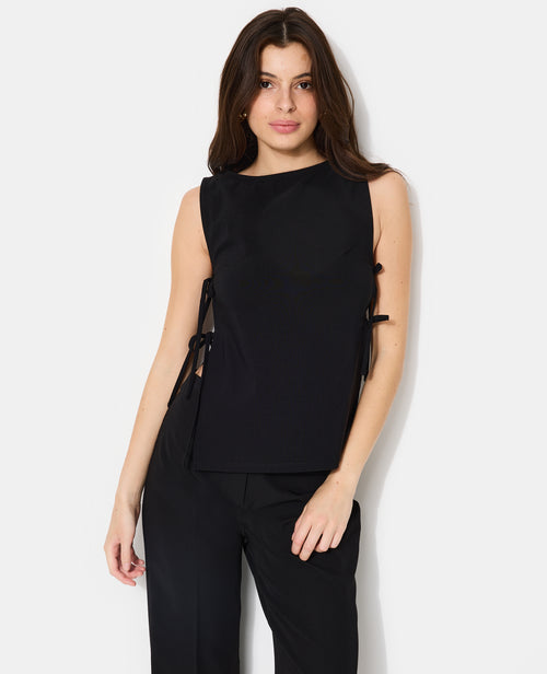 Top encolure bateau avec nouettes côtés - PIMKIE - 1