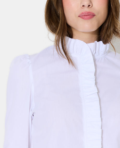 Chemise popeline avec volants - PIMKIE - 2