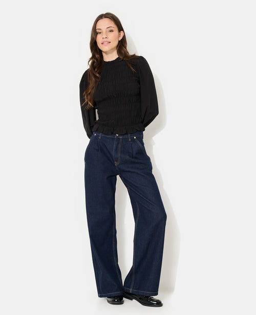 Blouse effet gaufré avec volants et manches ballons - PIMKIE - 3