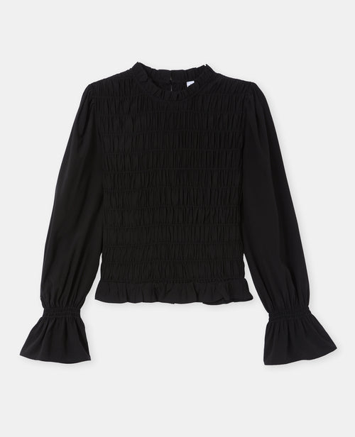 Blouse effet gaufré avec volants et manches ballons - PIMKIE - 4