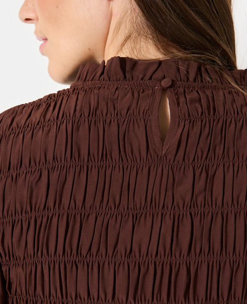 Blouse effet gaufré avec volants et manches ballons - PIMKIE - 2