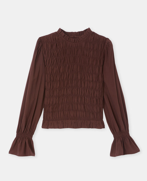 Blouse effet gaufré avec volants et manches ballons - PIMKIE - 4