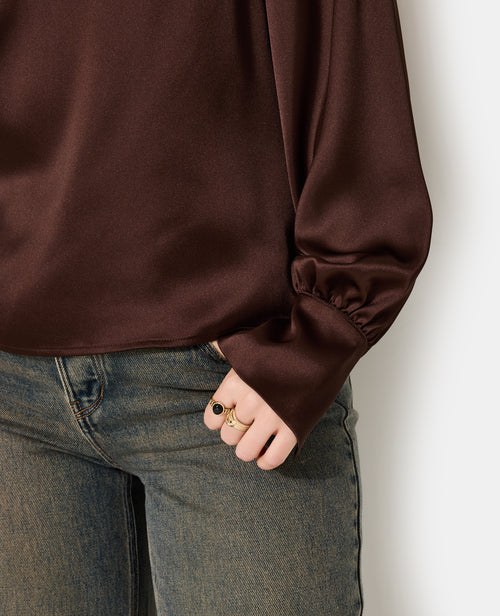 Blouse en satin avec dos dégagé - PIMKIE - 2