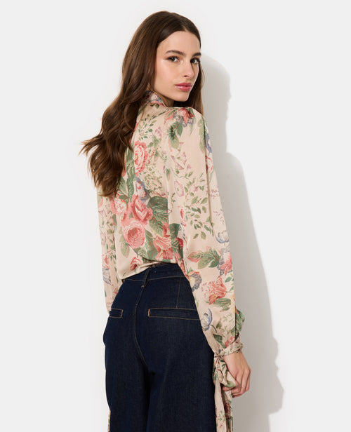 Blouse motif fleurs col lavallière - PIMKIE - 6