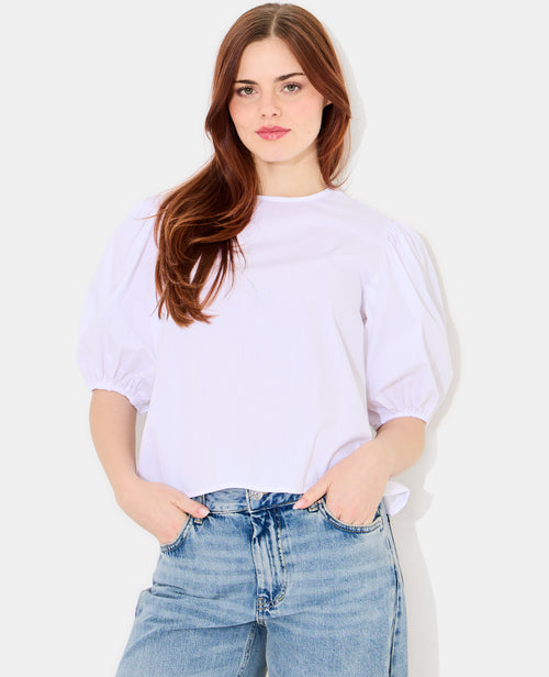 Blouse col rond avec manches ballons - PIMKIE - 1