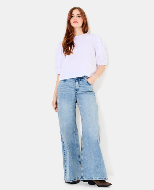 Blouse col rond avec manches ballons - PIMKIE - 3