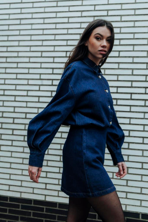 Chemise en jean avec manches ballons - PIMKIE - 1