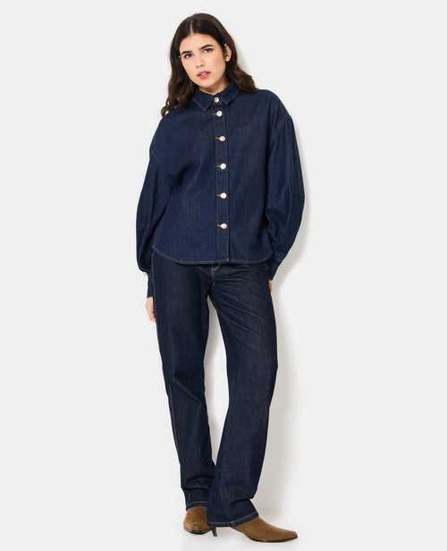 Chemise en jean avec manches ballons - PIMKIE - 3