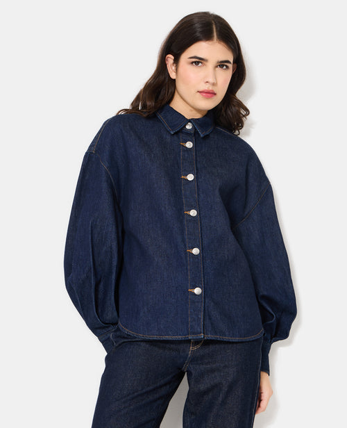 Chemise en jean avec manches ballons - PIMKIE - 5