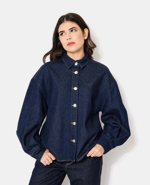 Chemise en jean avec manches ballons - PIMKIE - 7