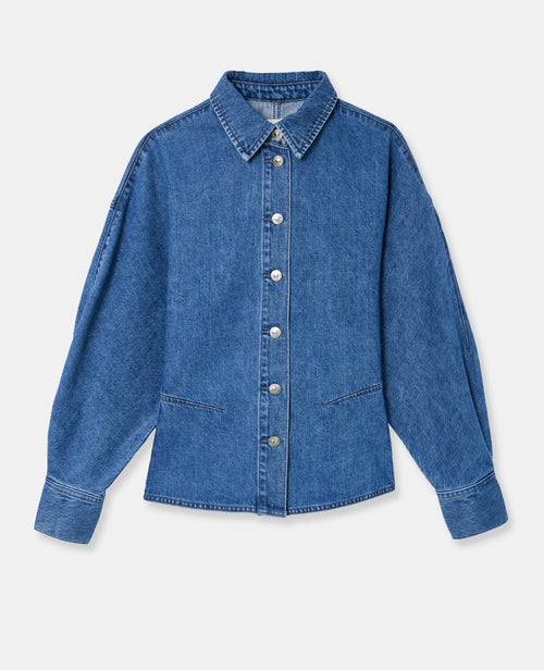 Chemise en jean cintrée avec manches chauve-souris - PIMKIE - 4