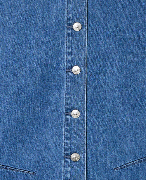 Chemise en jean cintrée avec manches chauve-souris - PIMKIE - 3