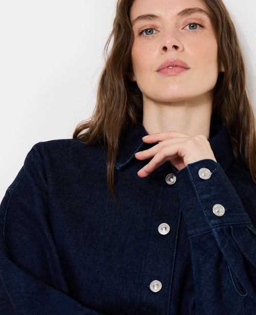 Chemise en jean cintrée avec manches chauve-souris - PIMKIE - 2
